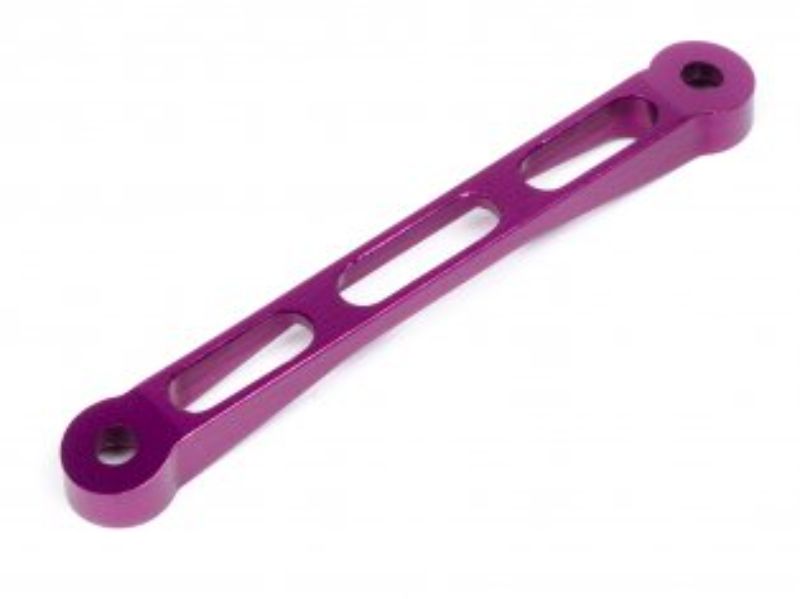 E10 Strut Tower Bar set for HPI Racing cars, enhancing chassis rigidity and performance for competitive RC racing.