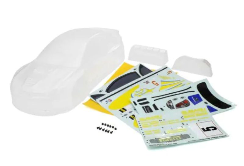 Authentic '06 WRC Subaru Impreza body shell for RC cars, durable and customizable, enhancing performance and appearance.