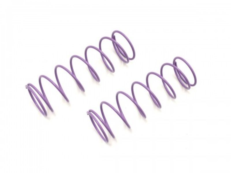 Light purple Kyosho zFR SP Purp8T Big Shock Springs, enhancing RC vehicle stability and responsiveness during races.