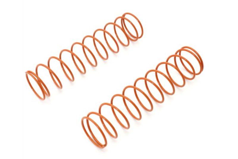 Vibrant orange Kyosho MP9/10 RR Shock Spring (11Tx1.4, 95mm) enhances RC car handling and stability for ultimate performance.