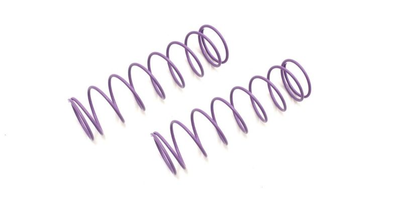 Light purple Kyosho zFR SP Purp9T big shock spring, 80mm long, 9-1.5 spring rate for improved RC car handling and stability.