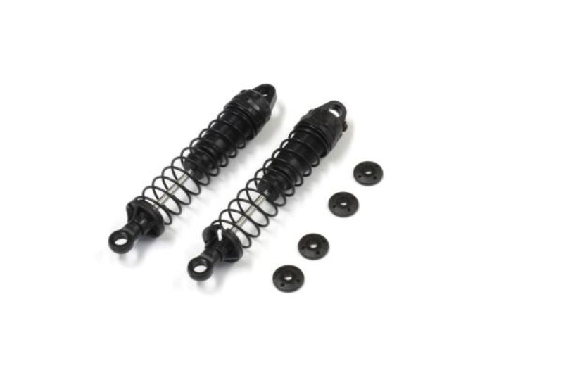 Kyosho OL/Rmpge Aeration Shock Set (2) enhances RC handling with lightweight, durable shocks for smooth rides on rough terrain.