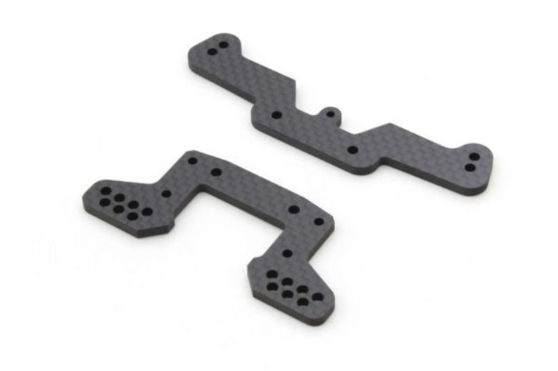 Kyosho Mid Carbon Rear Shock Stay for OPTIMA Mid, crafted from premium carbon for enhanced stability and performance.
