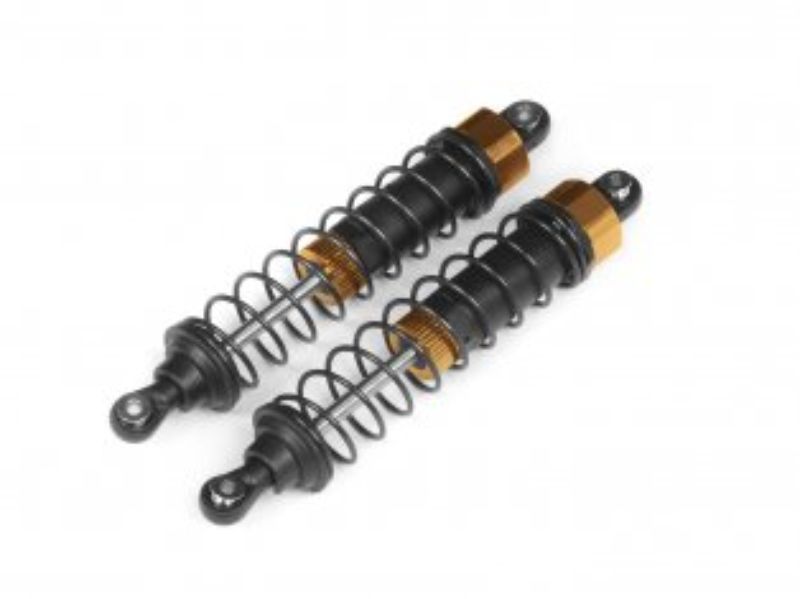 Assembled RR Shock (2) for RC cars, enhancing suspension with superior handling and stability on various terrains.