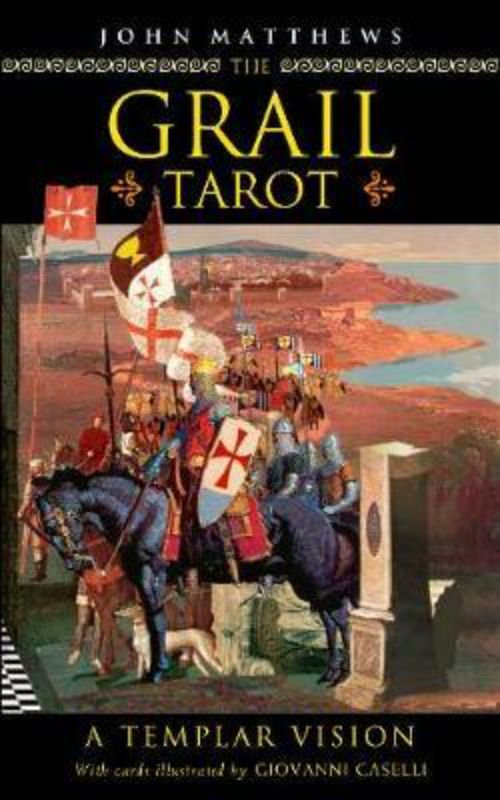 Grail Tarot deck featuring 78 Renaissance-inspired cards, exploring Grail legends and personal spiritual journeys.