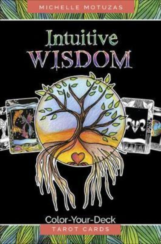 Intuitive Wisdom Tarot Cards: a creative coloring deck featuring animal archetypes for personal insight and spiritual growth.