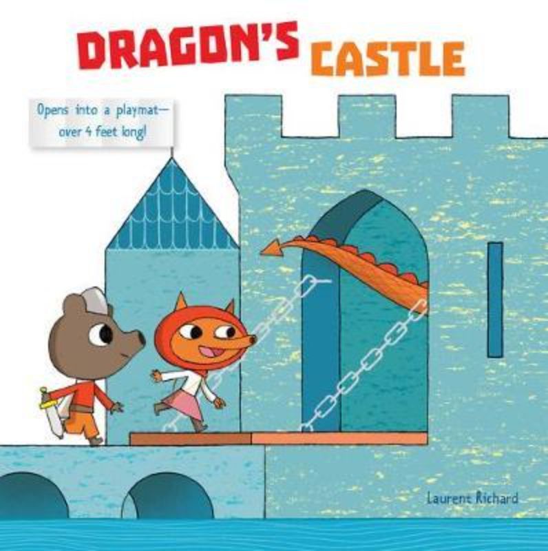 Illustrated hardback book 'Dragon's Castle' featuring Hector and Eleanor on a thrilling quest to find a dragon and a play mat.