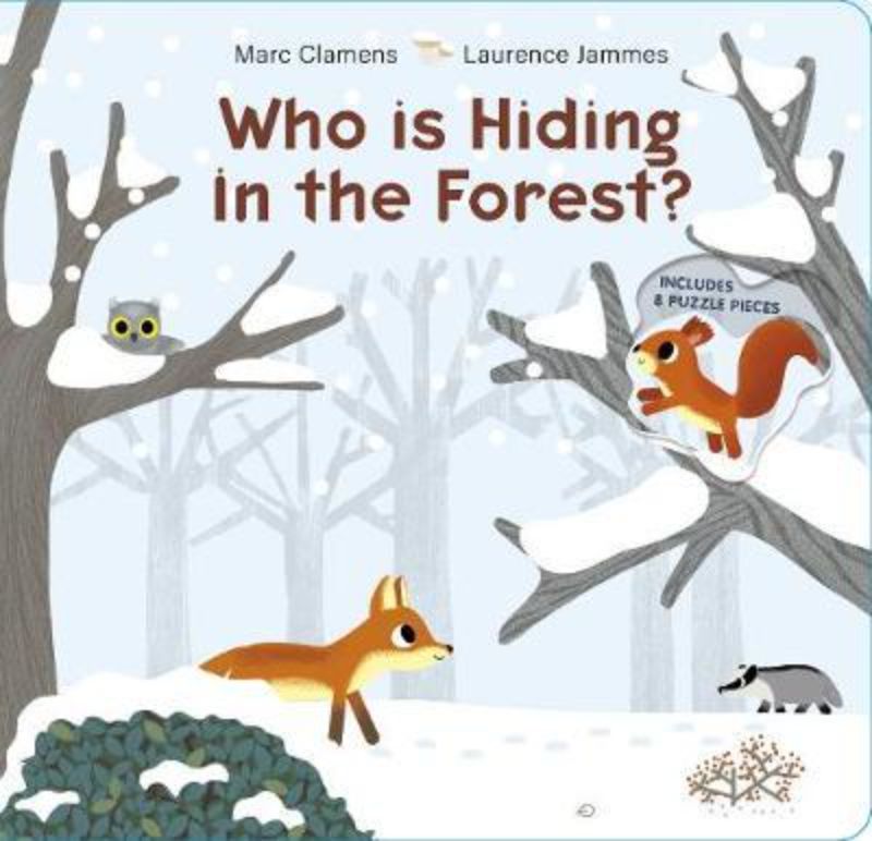 Interactive children's book 'Who Is Hiding In The Forest' features lift-the-flaps and removable pieces to explore woodland animal homes.