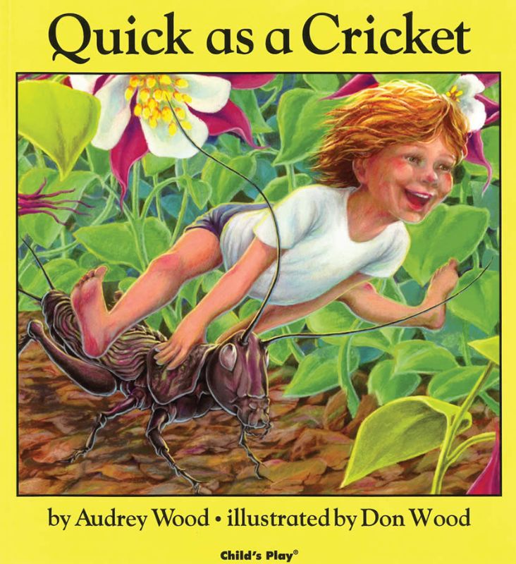 Soft cover children's book 'Quick As A Cricket' illustrating self-awareness and emotional growth in kids through engaging illustrations.