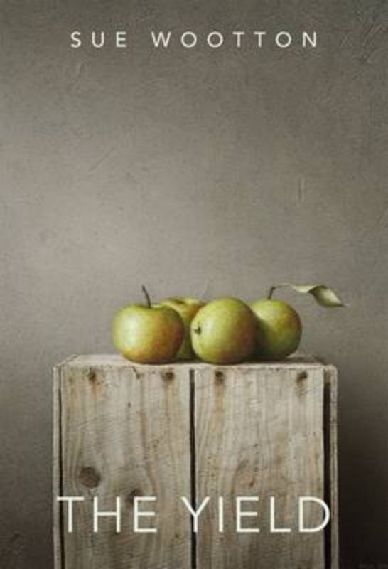 Paperback poetry collection "The Yield" by Sue Wootton featuring 84 evocative poems exploring life's interconnected themes.