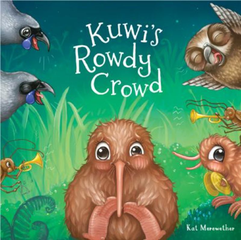 Delightful children's book featuring Kuwi the Kiwi's chaotic adventures in parenthood, with vibrant illustrations and humor.