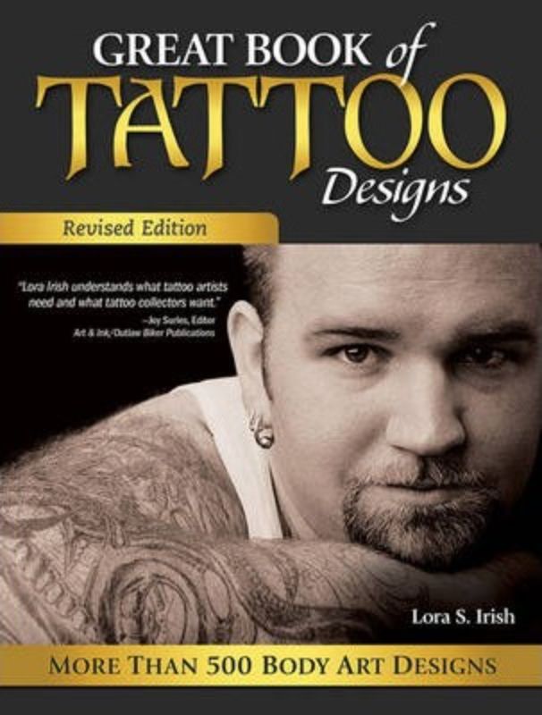 Detailed paperback featuring over 500 unique tattoo designs, including floral, gothic, and mythical motifs for inspiration.