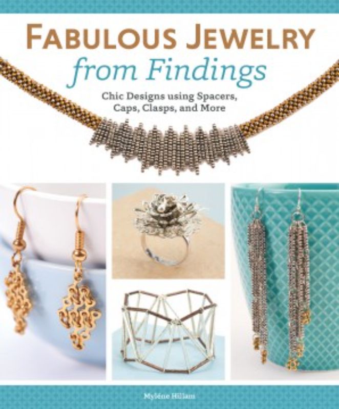 Cover of "Fabulous Jewelry from Findings" by Mylène Hillam, showcasing creative jewelry designs using various components.