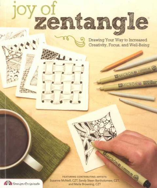 "Comprehensive guide to Zentangle art, featuring over 100 unique patterns, mindfulness projects, and inspiring success stories."