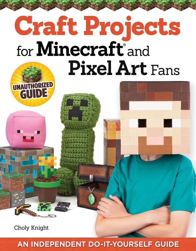 Creative crafting guide for Minecraft fans featuring 15 pixel art projects and easy instructions for all skill levels.