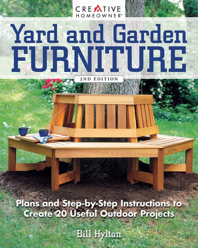 Comprehensive DIY guide for outdoor furniture, featuring 20 projects from simple benches to intricate swings by Bill Hylton.