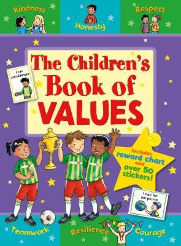 Illustrated paperback book for children that teaches values like kindness and resilience through interactive activities.