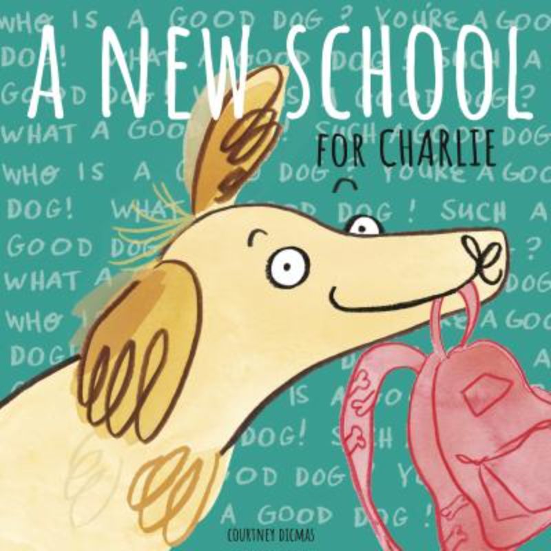 Whimsical children's book cover featuring Charlie's adventure in a cat-filled school, emphasizing friendship and imagination.