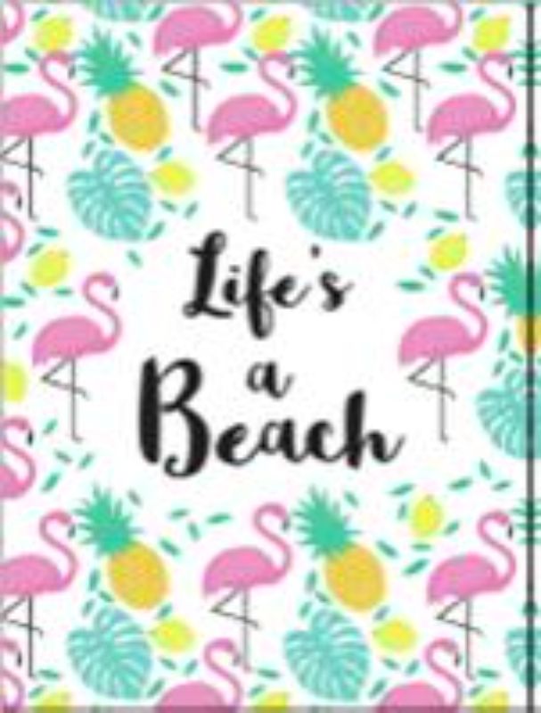 Hardback book "Life's a Beach" featuring 160 uplifting quotes for beach lovers, promoting positivity and joy year-round.