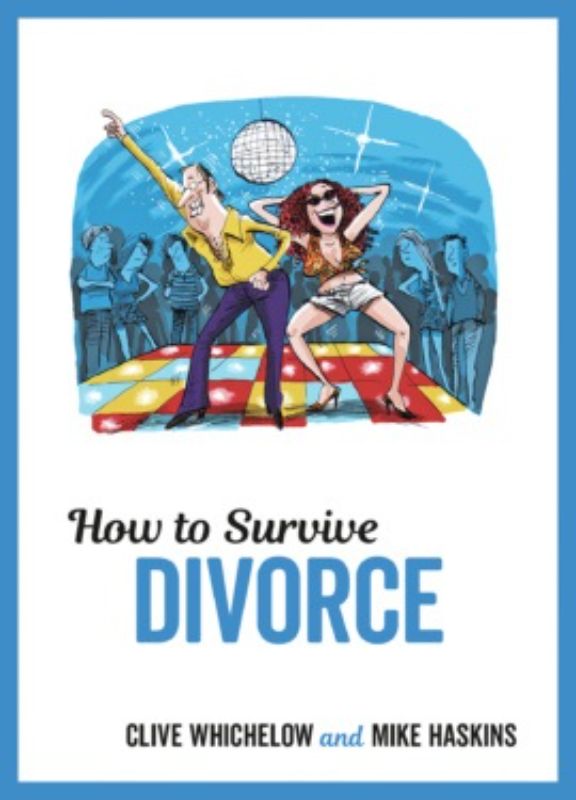 Witty guide for thriving after divorce, featuring humor and illustrations for embracing independence and single living.