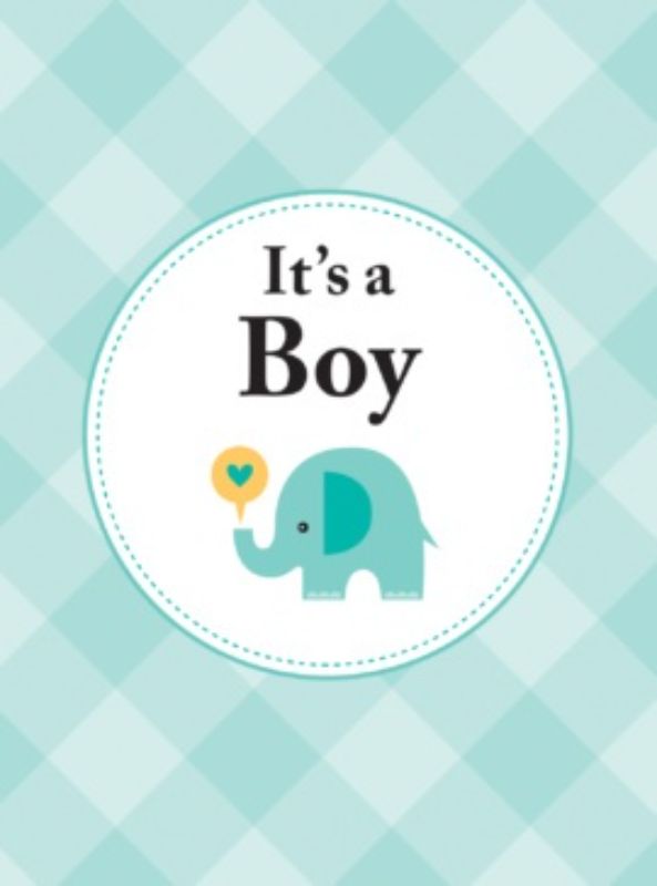 Hardback book "It's A Boy" filled with inspirational quotes celebrating the arrival of a baby boy, ideal for new parents.