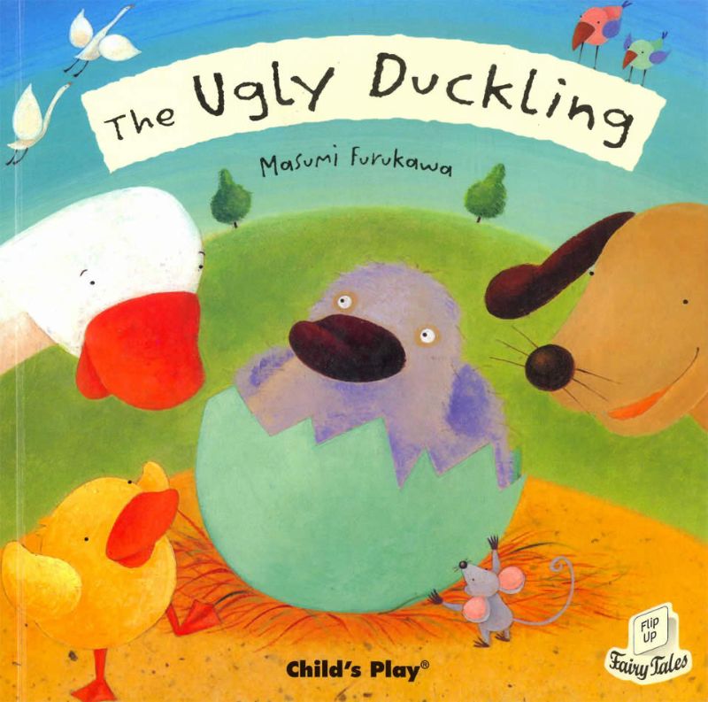 Illustrated softcover of 'The Ugly Duckling' with interactive lift-up flaps for young readers, fostering engagement and exploration.