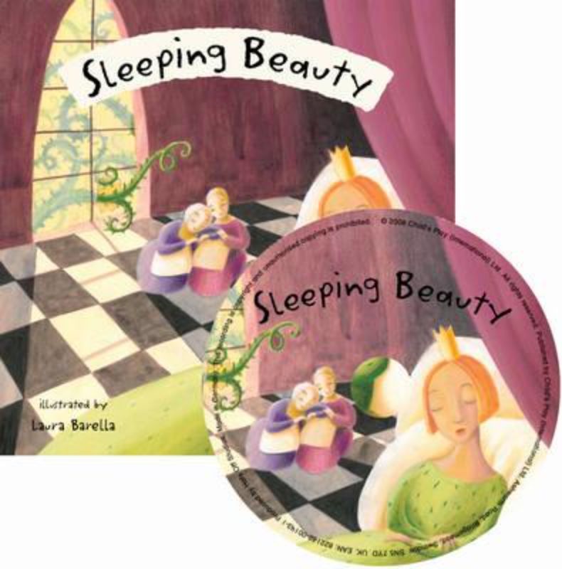 Illustrated flip-up fairy tale book 'Sleeping Beauty' with audio CD for interactive storytelling and enhanced literacy skills.