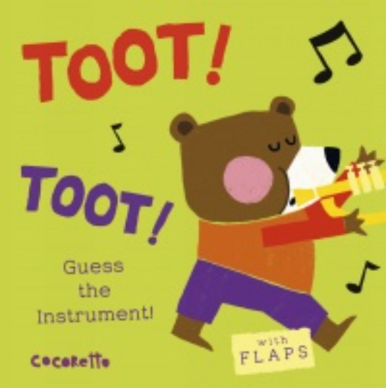 Colorful board book for toddlers featuring various instruments; encourages guessing and interactive learning through flaps.