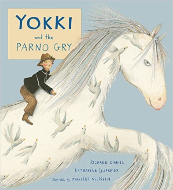 Illustrated children's book 'Yokki and the Parno Gry' celebrating Traveller culture and creativity through magical storytelling.