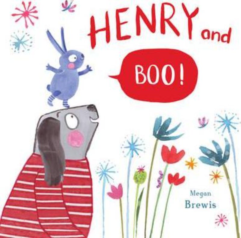 Illustration of Henry having tea disrupted by a cheeky creature, showcasing themes of friendship and unexpected guests.
