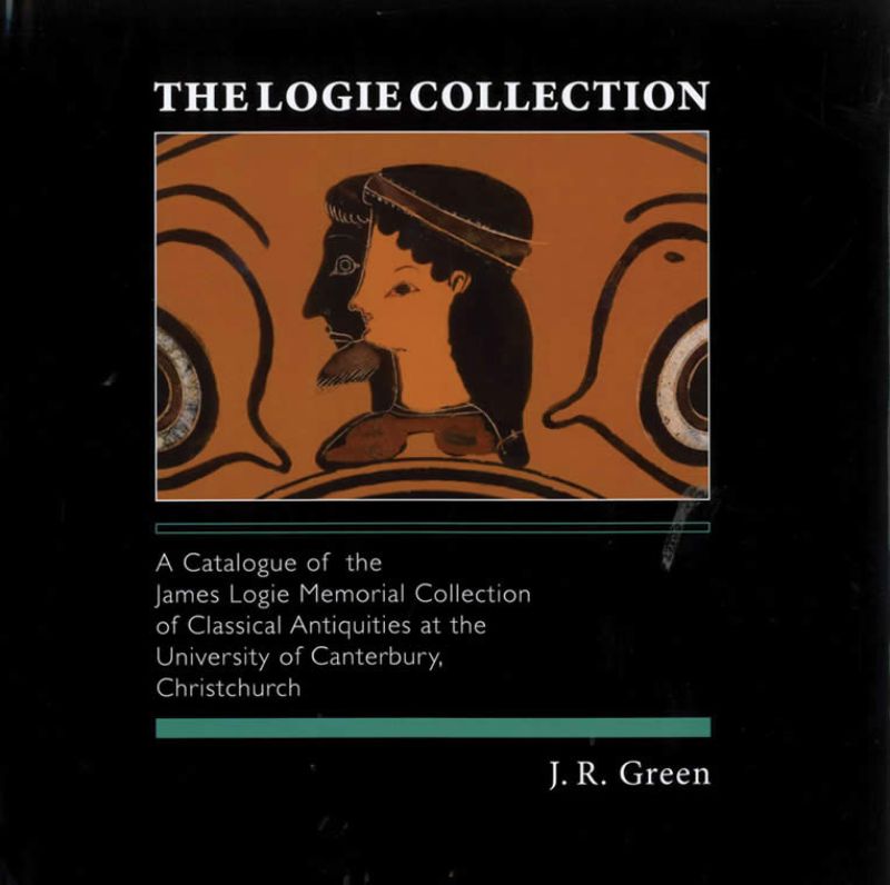 Hardback catalog of The Logie Collection, featuring 240 antiquities from Greek and Roman eras, including pottery and sculptures.