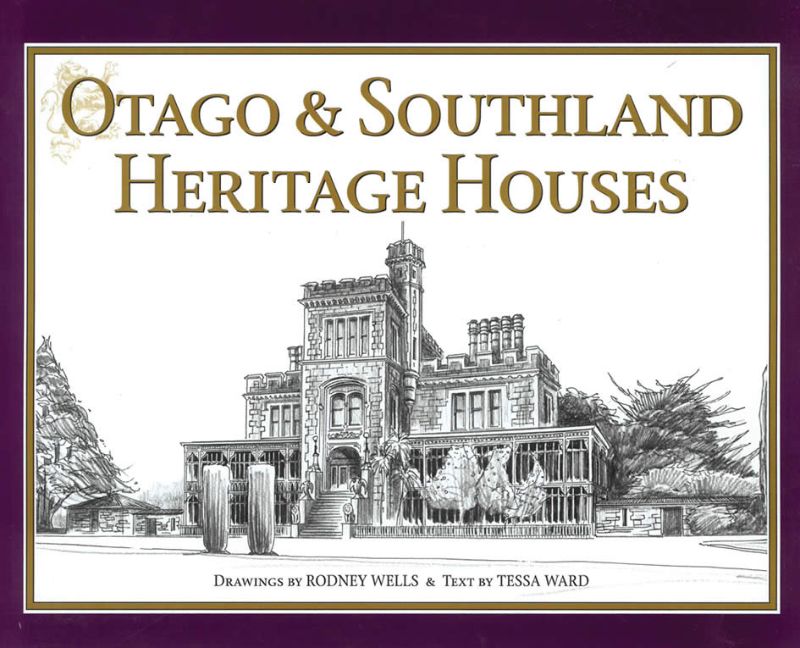 Beautifully illustrated hardback showcasing 76 heritage houses in Otago and Southland, featuring art by Rodney Wells and stories by Tessa Ward.