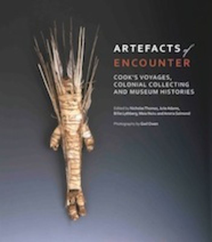 Hardback book showcasing Pacific artefacts, featuring over 200 items from Captain Cook's historic voyages and expert scholarship.