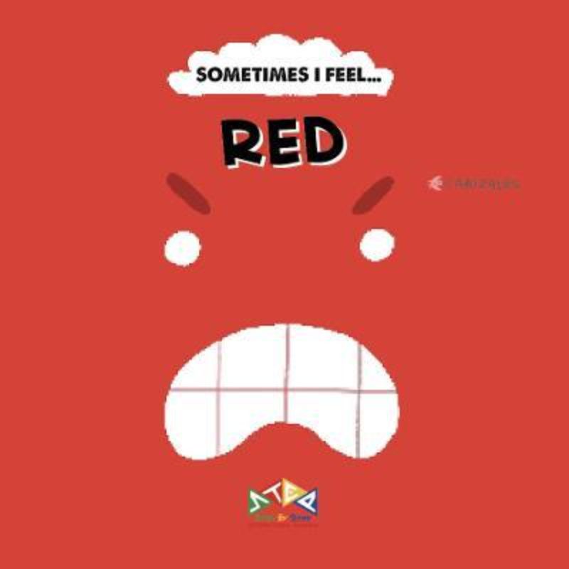 Hardback book "Sometimes I Feel Red" illustrating emotions through colors, fostering kids' emotional intelligence and understanding.