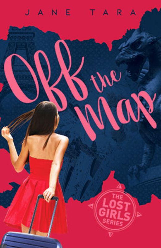 Cover of "Off the Map" depicting Hana's adventurous journey from dreams of Paris to unexpected experiences in Slovenia.