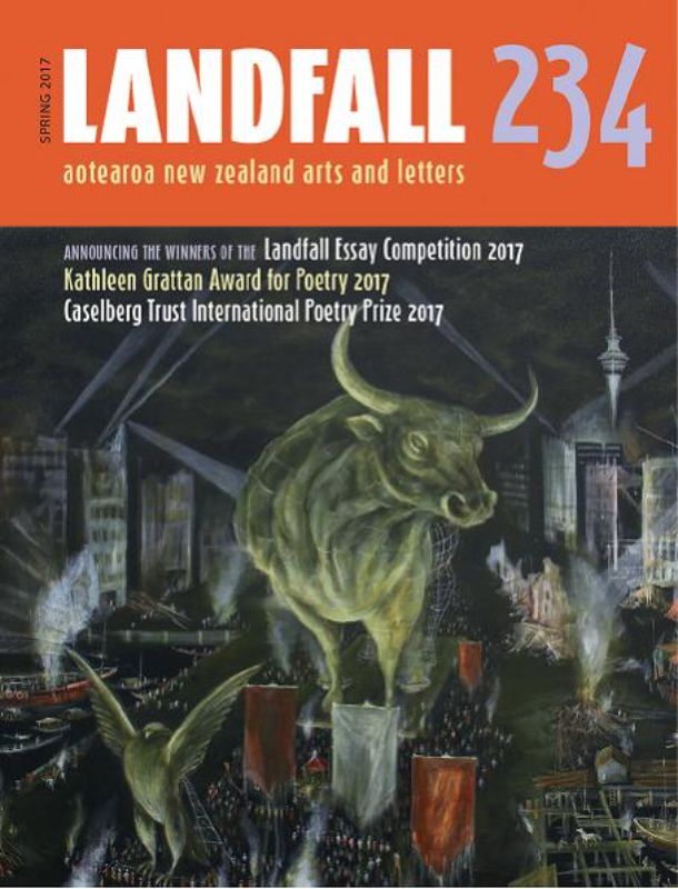 Anthology cover of Landfall 234, featuring contemporary New Zealand poetry and essays, edited by David Eggleton.