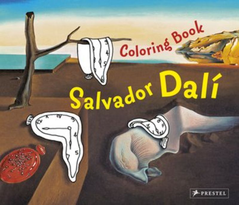 Colouring Book featuring Salvador Dali's surreal illustrations, inviting creativity for all ages with 32 pages of unique art.