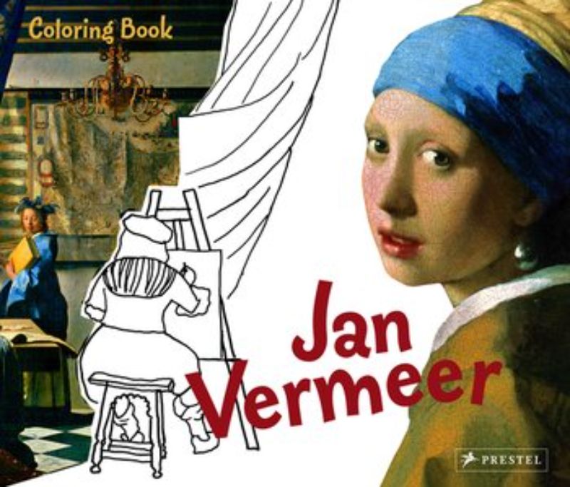 Colouring Book Vermeer: A 32-page paperback for kids to creatively engage with Vermeer's iconic art through coloring.