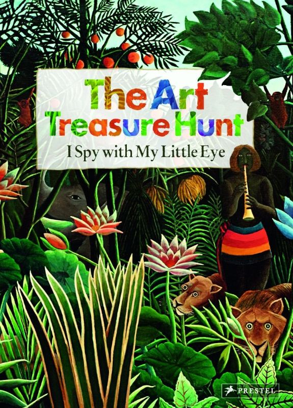 Colorful children's book featuring art masterpieces with "I Spy" challenges to enhance observation and creativity.