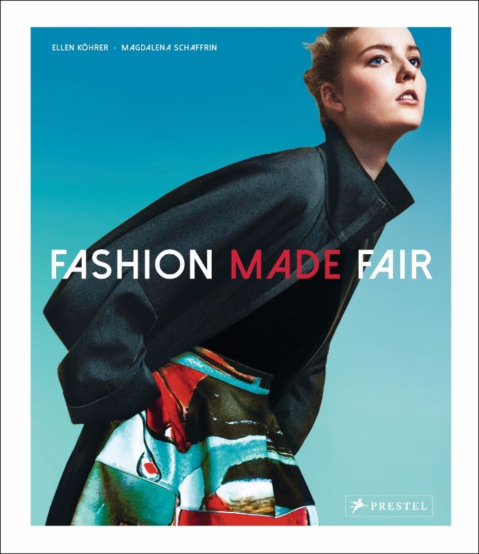 Hardback book "Fashion Made Fair" showcasing sustainable designers and eco-friendly fashion innovations.