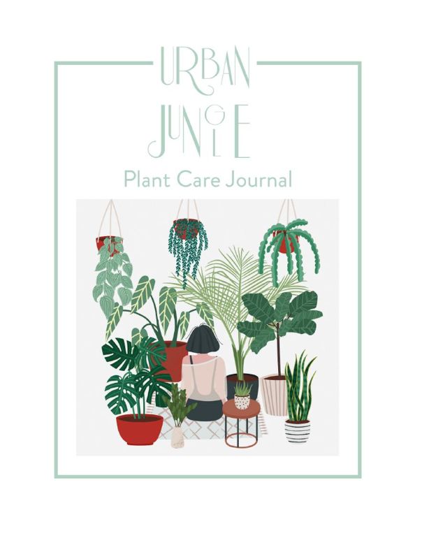 Hardback journal for plant care and growth tracking, featuring descriptions, schedules, and personal scrapbooking spaces.
