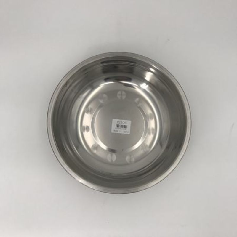 Set of 6 durable 27cm stainless steel bowls, perfect for mixing, serving, and versatile cooking tasks.