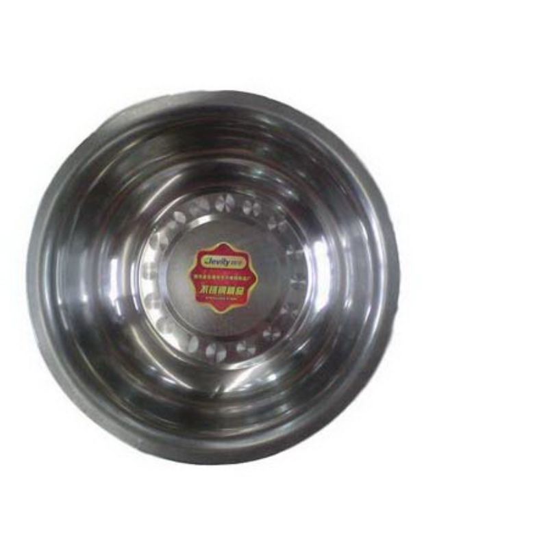 Set of 6 stylish 31cm metal basins, perfect for gardening, storage, or decor. Durable design with a sleek metallic finish.