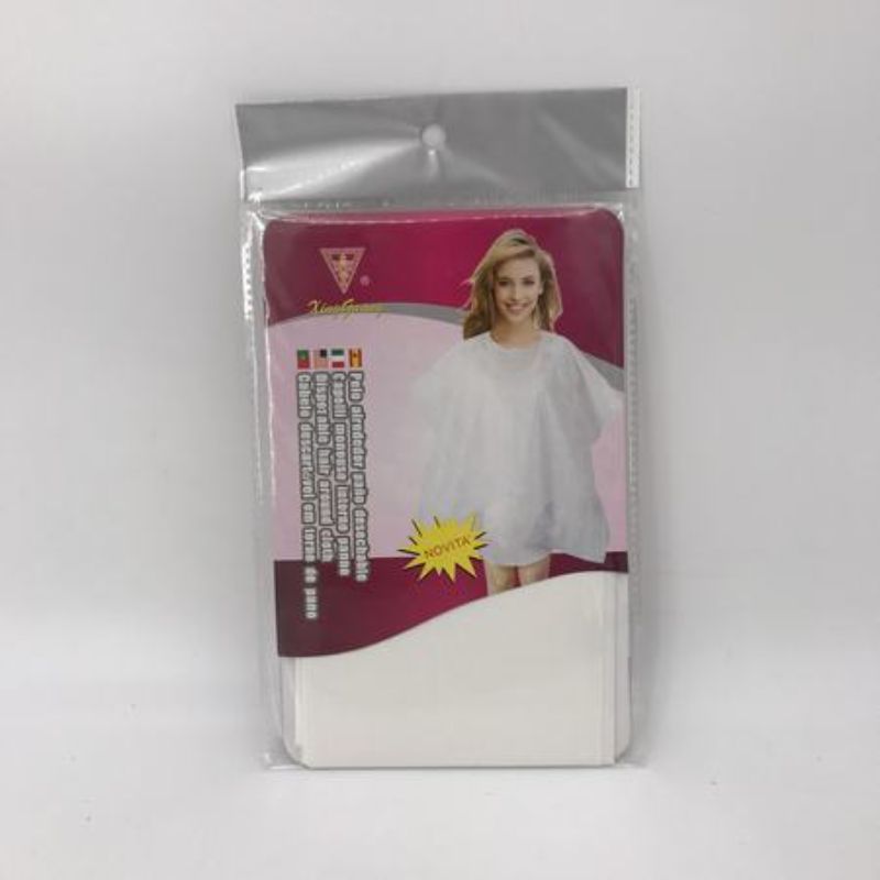 Set of 12 waterproof dye hair aprons, ideal for salons and home use, protecting clothes from stains with adjustable straps.