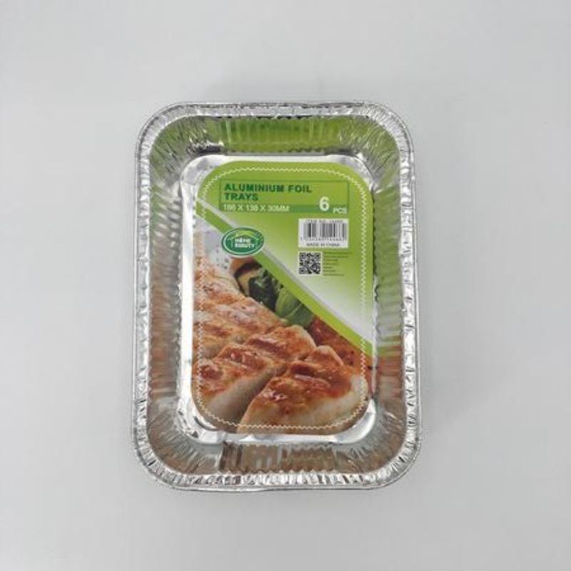 Versatile 186MM aluminum foil trays set of 72, perfect for baking, meal prep, and easy outdoor serving.