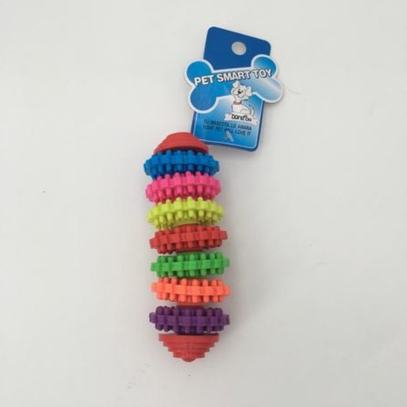 Vibrant set of 12 durable pet toys in various shapes and colors for endless playtime fun for dogs and cats.