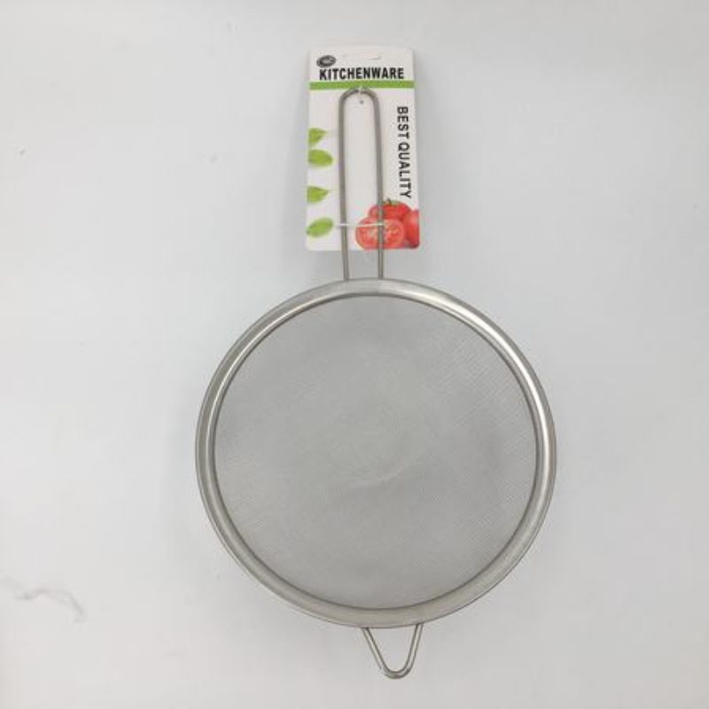 Set of 12 stainless steel kitchen sieves, 22cm, ideal for straining, sifting, and rinsing in any culinary setting.
