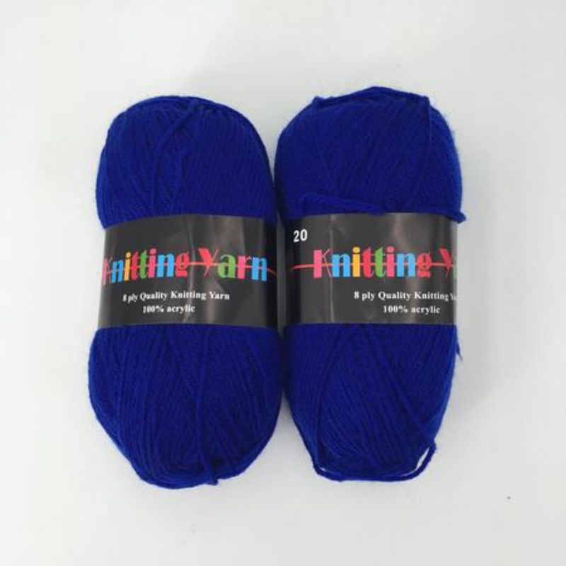 Soft, premium knitting yarn #20 in a 6-pack, perfect for cozy projects, with rich colors and durable fibers.