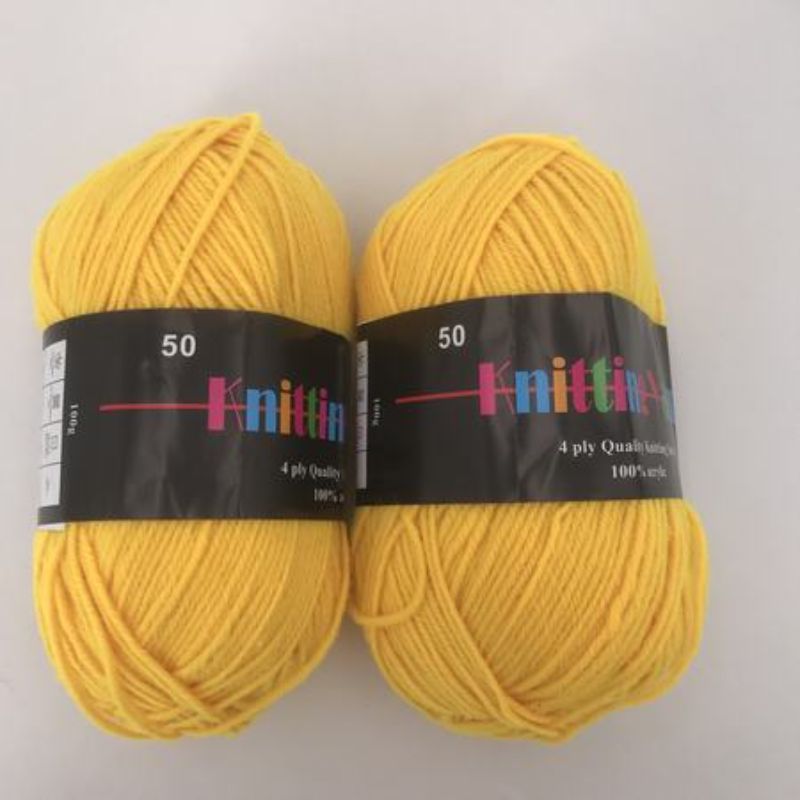 Vibrant set of 6 premium #50 knitting yarn skeins, each 100g, perfect for versatile knitting projects and soft textures.