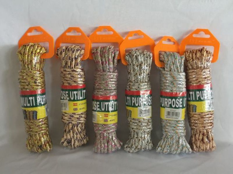 Durable 10M/6mm rope set of 12, ideal for outdoor adventures, DIY tasks, and versatile utility projects.